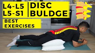 L4 L5  L5 S1 disc bulge best exercise rehabilitation for pain relief [upl. by Aivekal93]