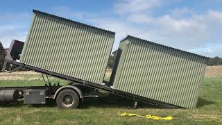 Taking Delivery Of Our Belted Galloway Steers Homes Their Shelter Delivery [upl. by Irami]