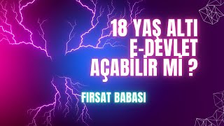 E DEVLET ÅÄ°FRESÄ° 18 YAÅ ALTI ALMA edevlet 2024 yapayzeka eokul [upl. by Alyad]