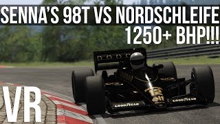 Assetto Corsa  How Fast Can Sennas Lotus 98T Lap The Nordschleife [upl. by Anirrok731]