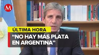 Ministro de Economía de Argentina da primer anuncio económico del gobierno de Javier Milei [upl. by Kayley]