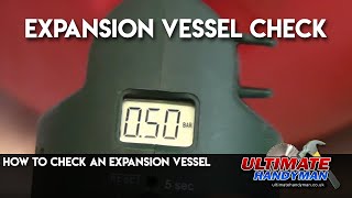 How to check an expansion vessel [upl. by Ynots]