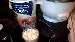 Easy Perfect Oatmeal  How to Make Oatmeal in a Rice Cooker [upl. by Nawtna]