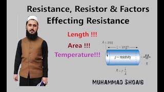 Elec Resistance Resistor and Factors Affecting Resistance Lec04 Class1012 Current Electricity [upl. by Keefer798]