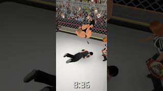 Steel cage match wwe wwewrestler wrestlingempire viralvideo [upl. by Asilla332]