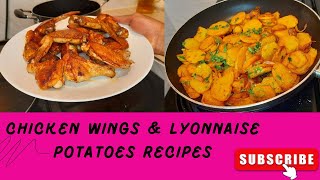 Vlog Garlic Chicken Wings Recipe  Lyonnaise Potatoes Recipe  Cook With Miss Marley [upl. by Madison129]