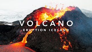 STUNNING 4K Footage of ICELANDIC VOLCANO Eruption [upl. by Erodroeht857]