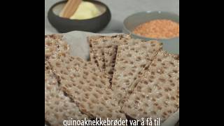 Glutenfritt Bakeri  Quinoaknekkebrød [upl. by New]