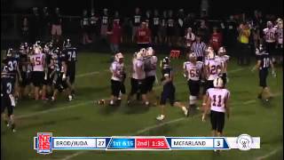 Brodhead 15yd TD Pass from 10 Brennan Bescup to 27 Mitch Johnson [upl. by Anertac]