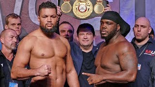 Joe Joyce vs Bermane Stiverne WEIGH IN amp FINAL FACE OFF  ITV Box Office [upl. by Eliak]