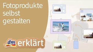 Fotobücher Fotogrußkarten amp Fotokalender selbst gestalten und mit Kodak sofort bei dm drucken [upl. by Ayim]