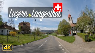 Switzerland🇨🇭 Driving from Luzern to Langenthal [upl. by Harrie]