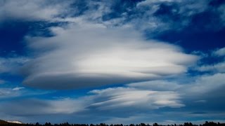 Timelapse Footage Of Lenticular Clouds [upl. by Ahsemat]