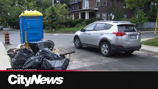 Garbage piles left behind by road crews leave Toronto residents frustrated [upl. by Oniliuqnart]