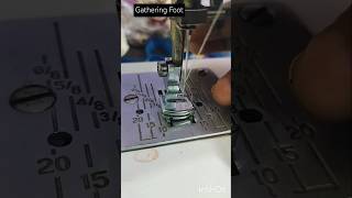 Gathering footsewing techniques  USHA janome Dreamstitch zig zag stitch sewing machinesewing [upl. by Ecilef]