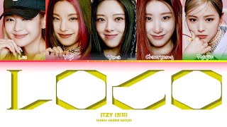 ITZY 있지 LOCO lyrics color coded lyrics [upl. by Watkins993]