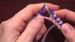 The Knit Stitch Continental Method [upl. by Eilzel]