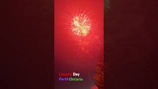 Canada Day 2024 Perth Ontario canadaday canadaday2024 fireworks2024 event [upl. by Pilihp]