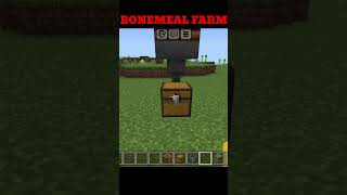 EASY BONE MEAL FARM minecraftshorts viral trending shorts [upl. by Endaira643]