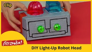 Artzooka  DIY LightUp Robot Head [upl. by Nahshu]