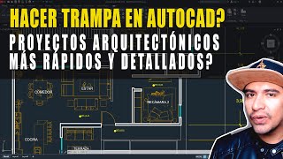 🔴 PEQUEÑA TRAMPA 🔥🏠 PARA REALIZAR PLANOS MÁS DETALLADOS Y RÁPIDOS EN AUTOCAD [upl. by Brenna712]