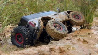 110 Scale RC Car  FORD Bronco Extreme Muddy drivingWLtoys Liema 104020 3 [upl. by Anelliw237]