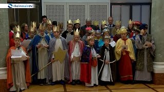 Volker Bouffier empfängt Sternsinger in der Staatskanzlei in Wiesbaden [upl. by Bocaj]