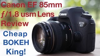 Canon EF 85mm f18 usm Lens Review BOKEH King [upl. by Onilecram116]