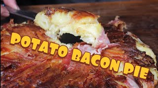 POTATO BACON PIE  english BBQVideo  0815BBQ [upl. by Moore]