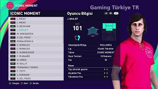 PES 2021 Iconic Moment Team Club Boost Player Ratings  Kits  Option File  PES 2021 [upl. by Valdemar]