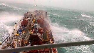 Ship in Storm ASMR  3 Days CAUGHT in a STORM FORCE 12  MONSTER WAVES in the North Atlantic [upl. by Henleigh746]