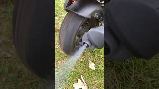 Slow Motion 2Stroke Smoke from a 50cc Roughhouse  eBike Alternative [upl. by Latsyrd]