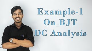 BJT DC Biasing  Example1 Lec 17 [upl. by Aliban]