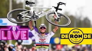 Van Der Poel cala il tris al Giro delle Fiandre  LIVE REACTION Giro delle Fiandre 2024 [upl. by Dlanar748]