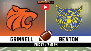 Grinnell Tiger Football vs Benton Community  10623 730 pm LIVE [upl. by Delmer529]