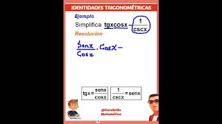 ✅Ejemplos de Identidades Trigonométricas trigonometria trigonometry [upl. by Spalding]