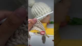 Beautiful baby cap 👌👌 😍😍 crochet handmade knitting knithatpattern crochethats [upl. by Adnanref]