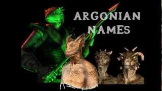 The Elder Scrolls Lore  QUICK FACT 1 quotArgonian Namesquot [upl. by Mozza]