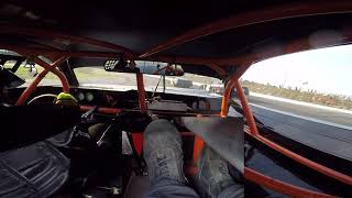 Gabe Brown Heat Race with pedal cam Oxford Plains Speedway [upl. by Any781]