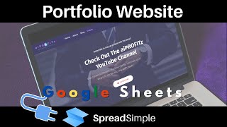 Make A Portfolio Website In 5 Minutes Using SpreadSimple AppSumo Deal [upl. by Eidas]