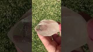 I Ground and Polished To Create This Rutilated Quartz Semi Polished Generator rutilatedquartz [upl. by Zora]