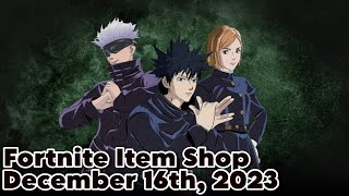 JUJUTSU KAISEN SKINS ARE BACK Fortnite Item Shop [upl. by Nayllij730]