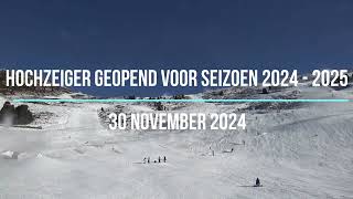 Pitztal Hochzeiger geopend voor winterseizoen 2024  2025 [upl. by Heath279]