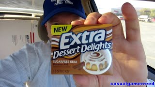 Reed Reviews Wrigleys Extra Dessert Delights Cinnamon Roll [upl. by Enelam914]