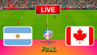 ARGENTINA vs CANADA  Copa America 2024 Final  Full Match All Goals  Live Football Match [upl. by Aroel]