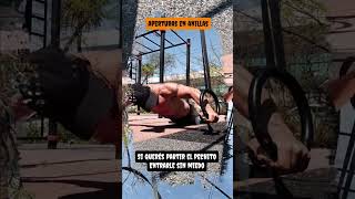 Aperturas en anillas calistenia calisthenics fitness [upl. by Dett]