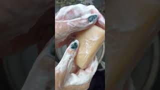 ASMR Hand Washing This soap smelled amazing 😍 handwashing barsoap oddlysatisfying relax [upl. by Hugibert488]