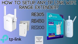 How to setup any TPLink Wifi Range Extender  Complete Guide [upl. by Tidwell]