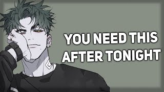 Taller boyfriend gives you gentle aftercare Hair Playing Comfort ASMR Boyfriend [upl. by Issak872]