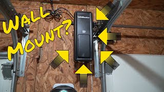 Wall Mount Garage Door Opener LiftMaster 8500 Elite Series Jackshaft Operator Review and Install [upl. by Adelia377]